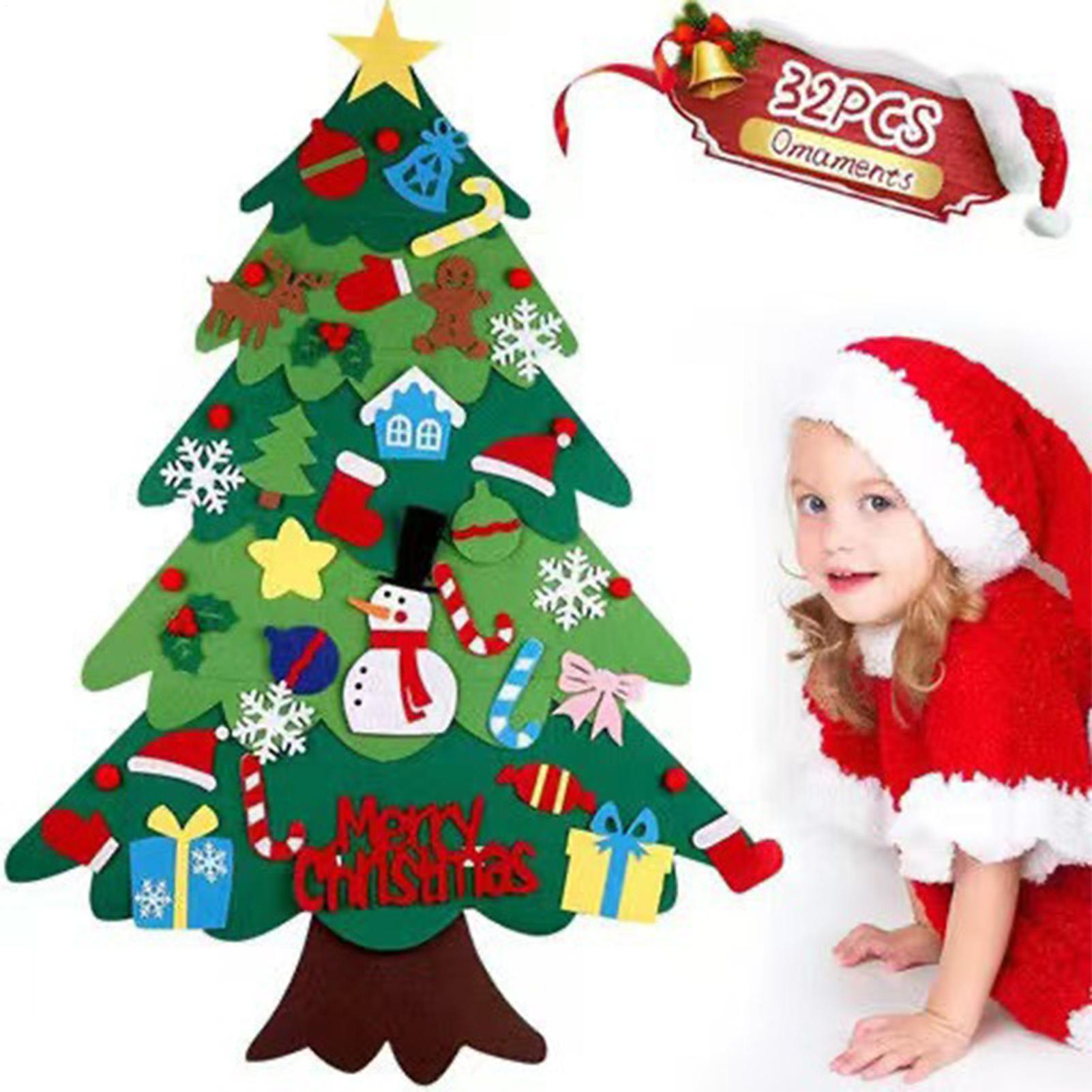 Pendant Lighting Christmas Decor - 유아용 수제 DIY 펠트 크리스마스 트리