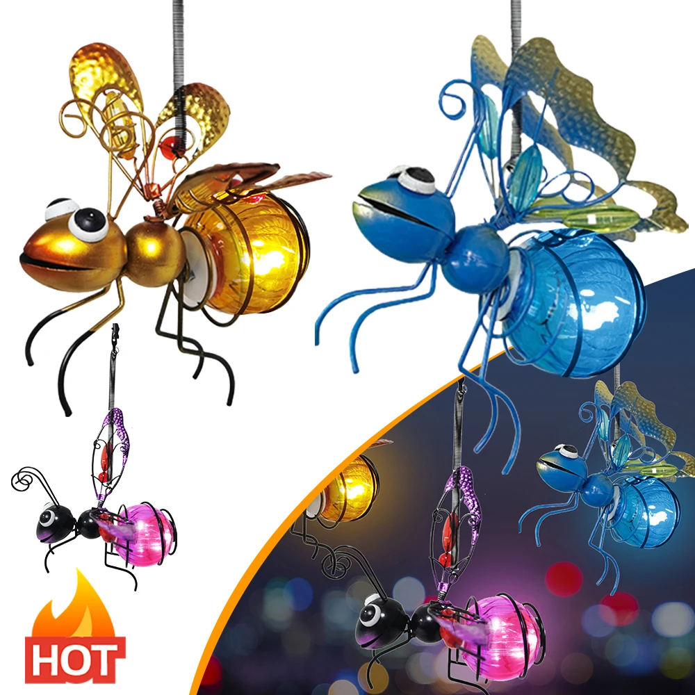 Lighting Bug Decor - 태양 전원 매달려 버그 빛 금속