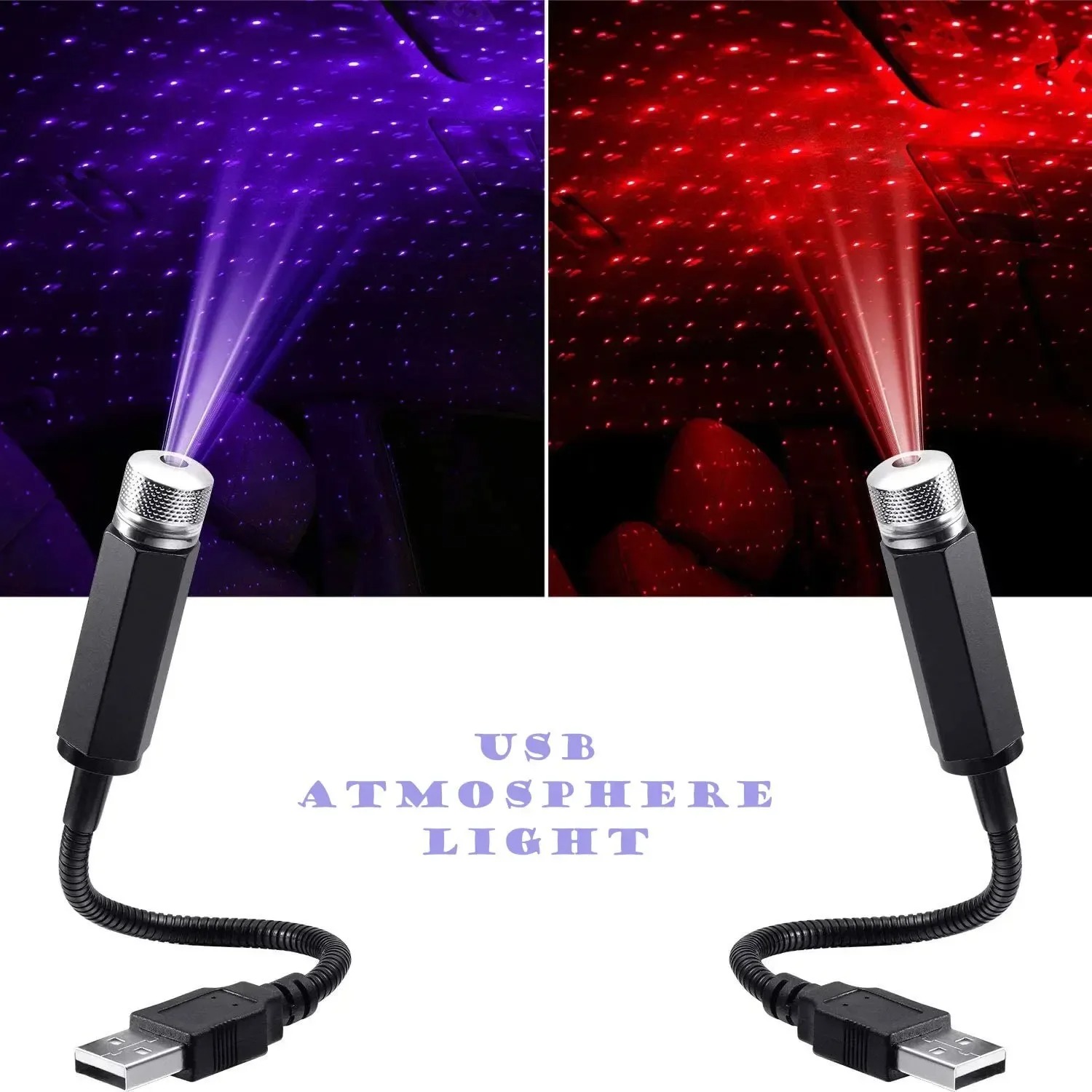 Star Projector Night - USB 자동차 스타 프로젝터 야간 조명,