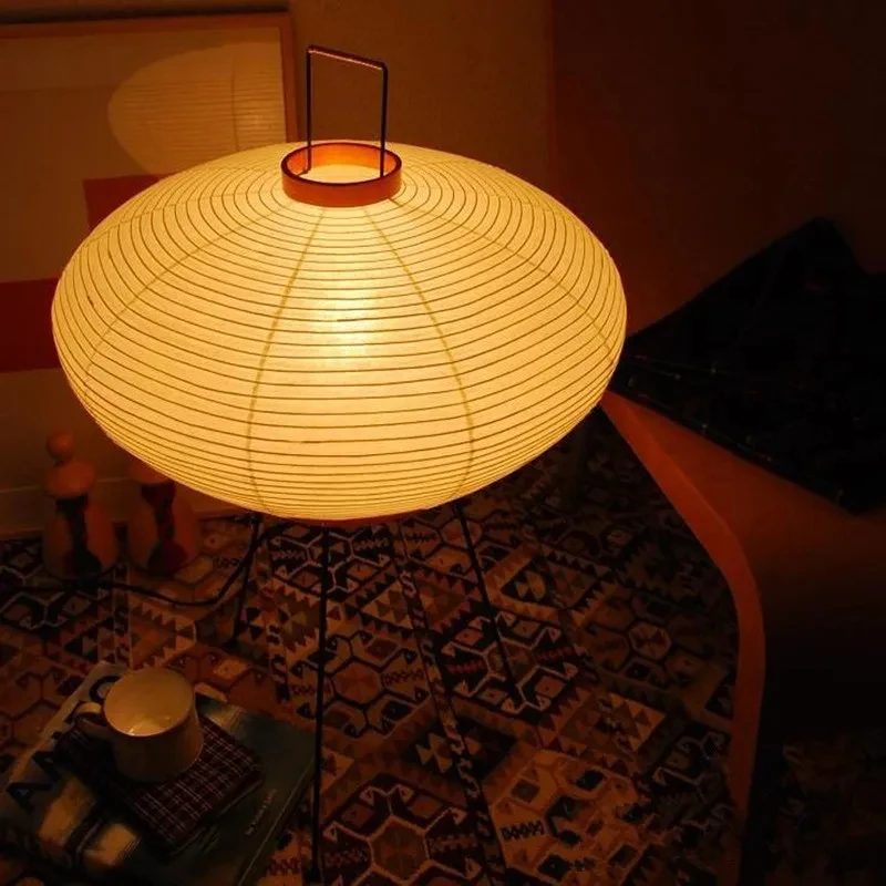 Floor Lamp Tripod - 와비사비 노구치 아카리 일본산 쌀종이 플로어