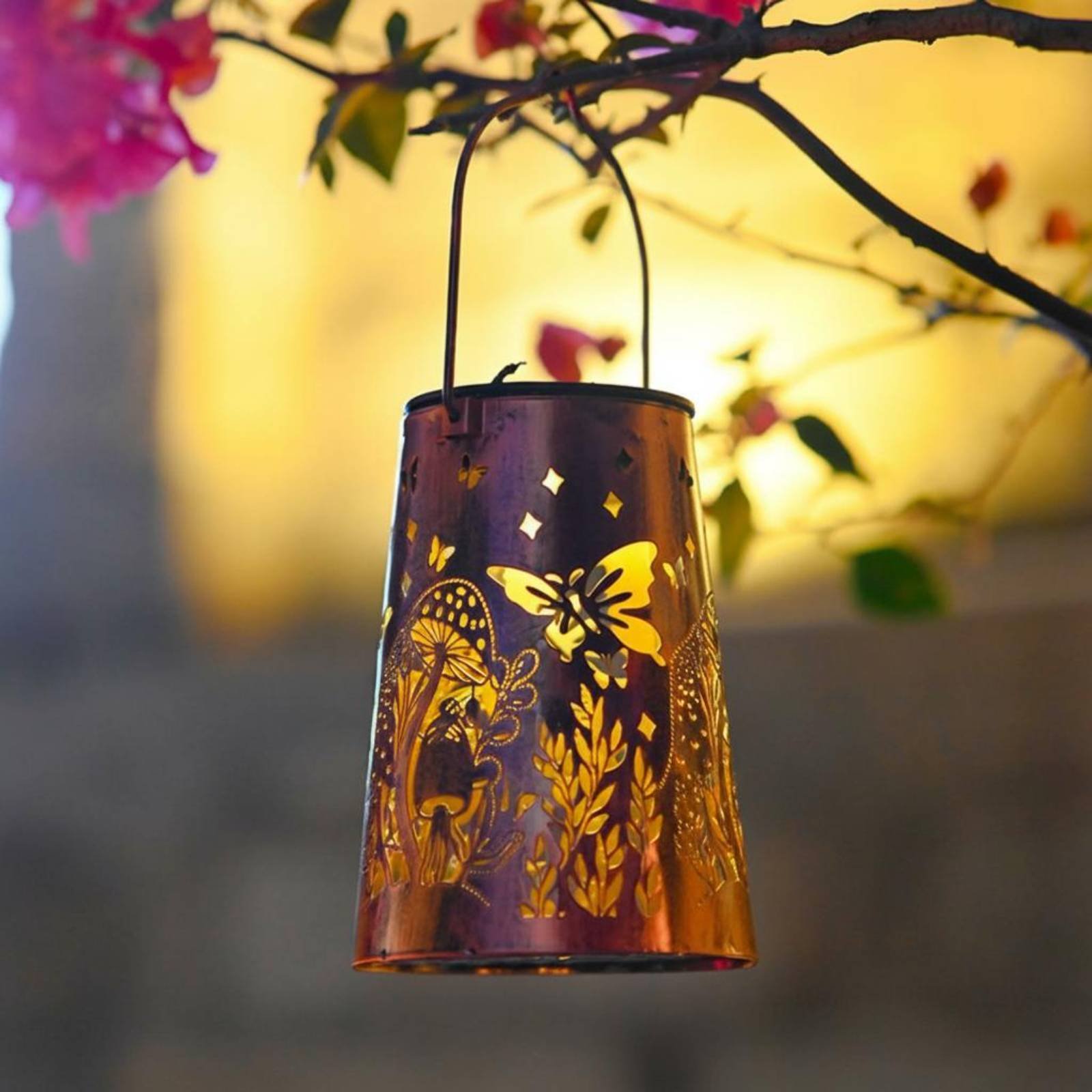 Lighting Decoration Outdoor - 꽃무늬 정원 랜턴 패턴 정원 조명기