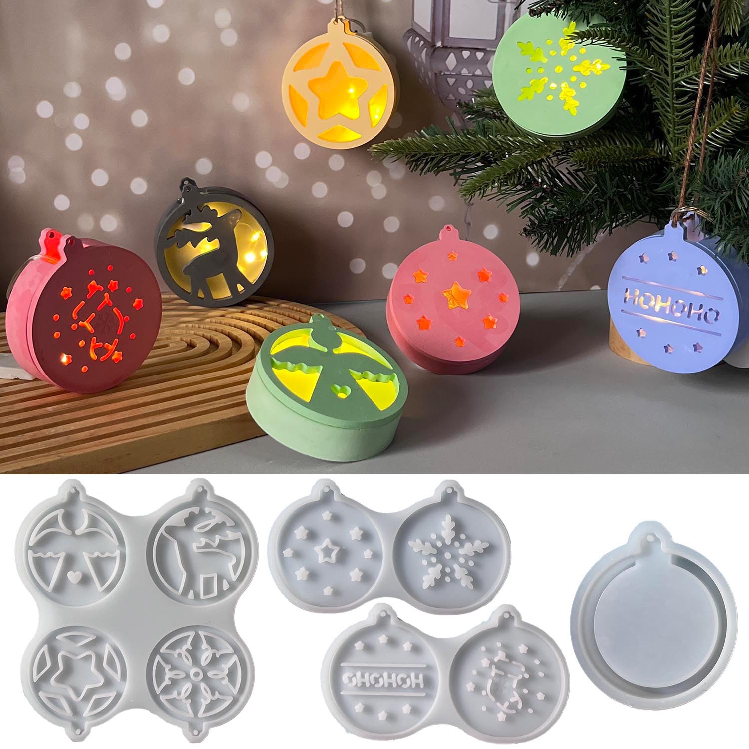 Pendant Lighting Christmas Decor - 크리스마스 시리즈 야간 조명 펜던트 실리콘