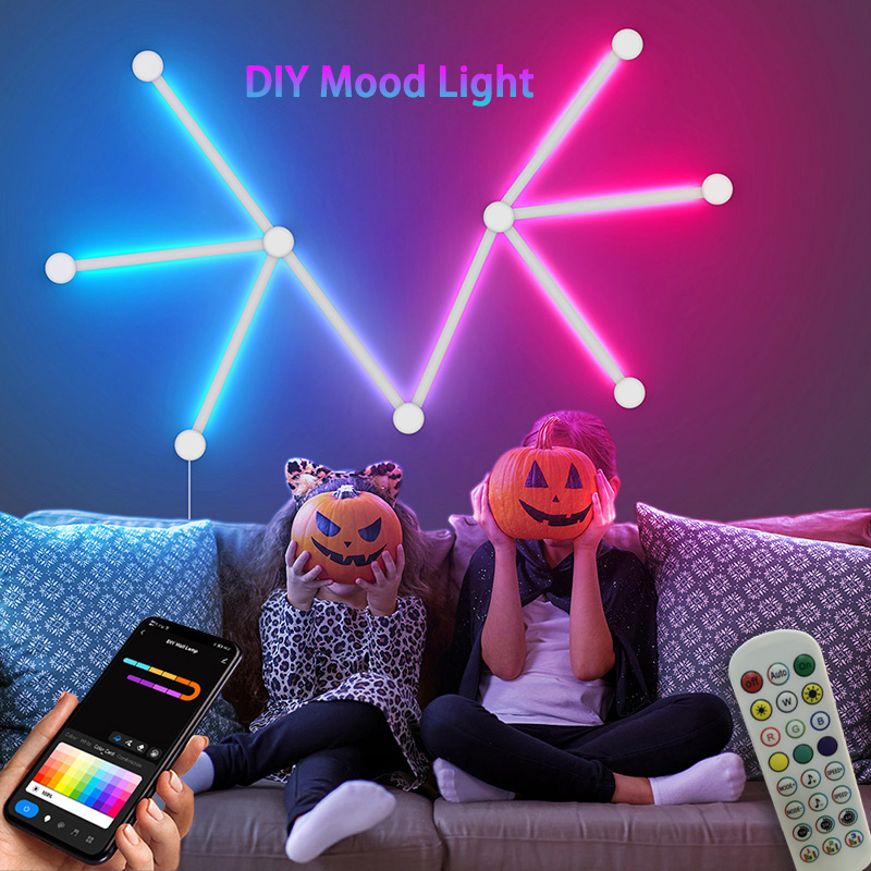 Lighting Decor For Bedroom - 스마트 RGB 벽등, 블루투스 앱 연결