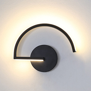 Lighting Decor For Living Room - 현대적인 북유럽 LED 벽등, 미니멀리스트 블랙