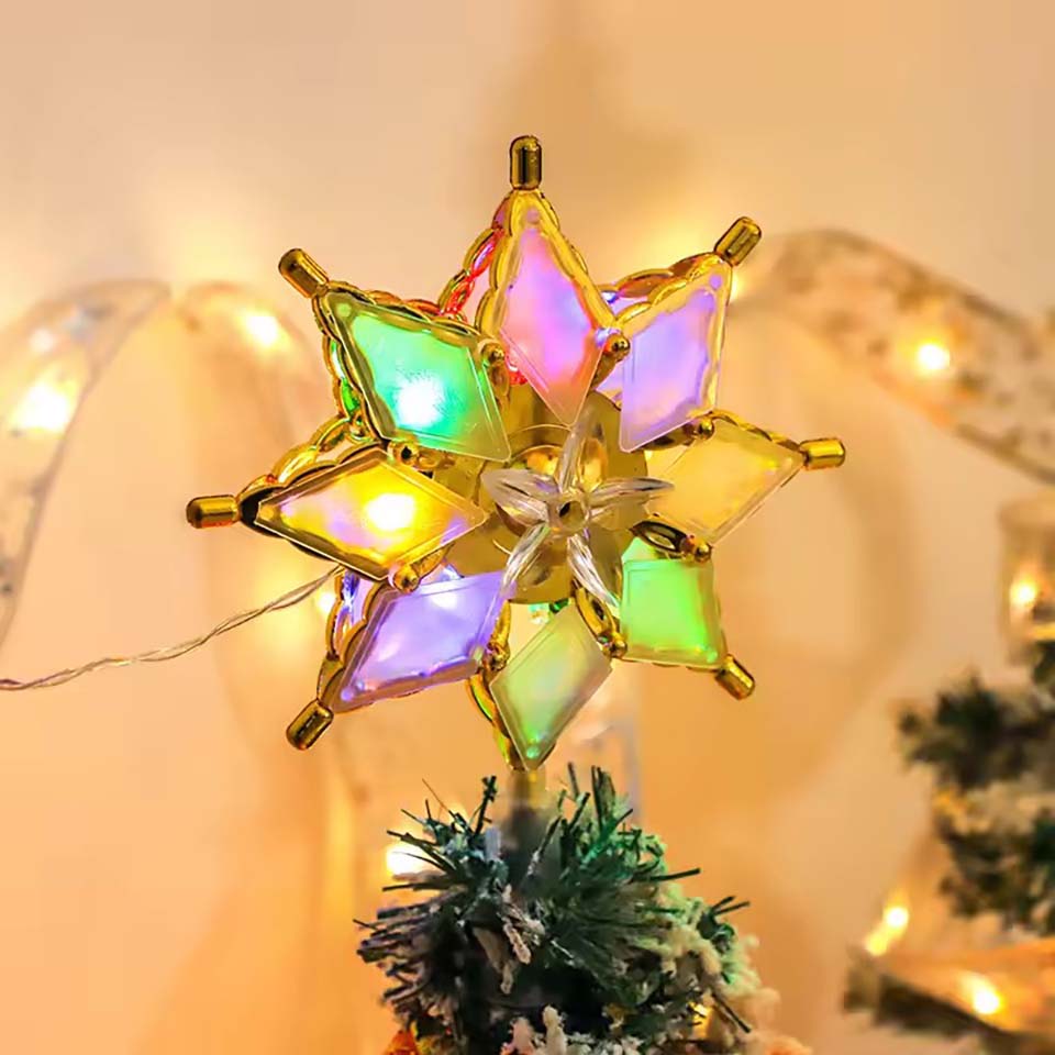 Pendant Lighting Christmas Decor - 조명이 달린 별 모양 트리 토퍼