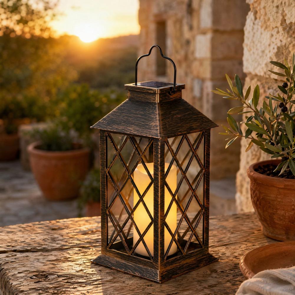 Lighting Decoration Outdoor - 레트로 태양광 랜턴, 야외용 태양광 캔들