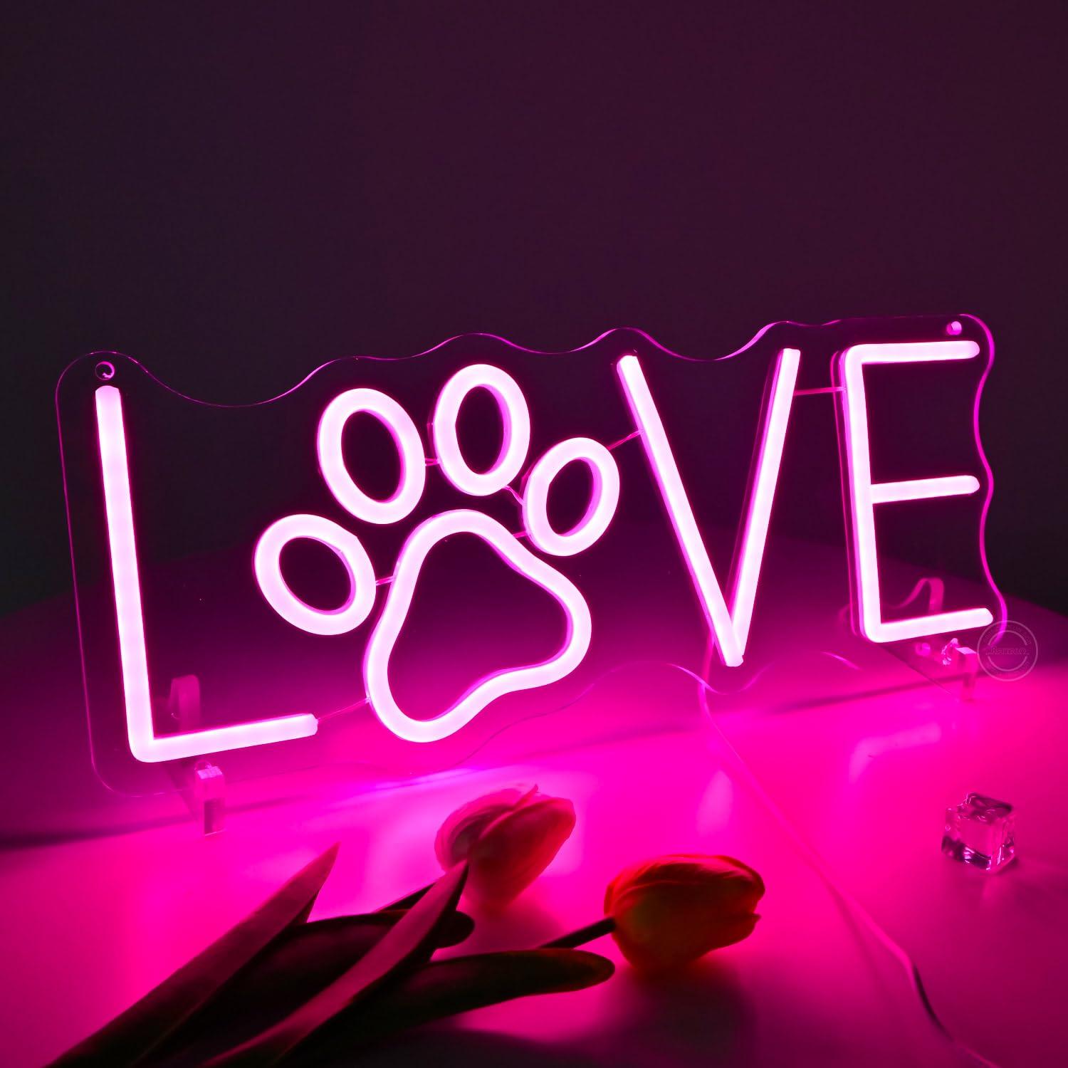 Lighting Decor For Living Room - 러브 퍼 네온사인 USB 디머블 LED