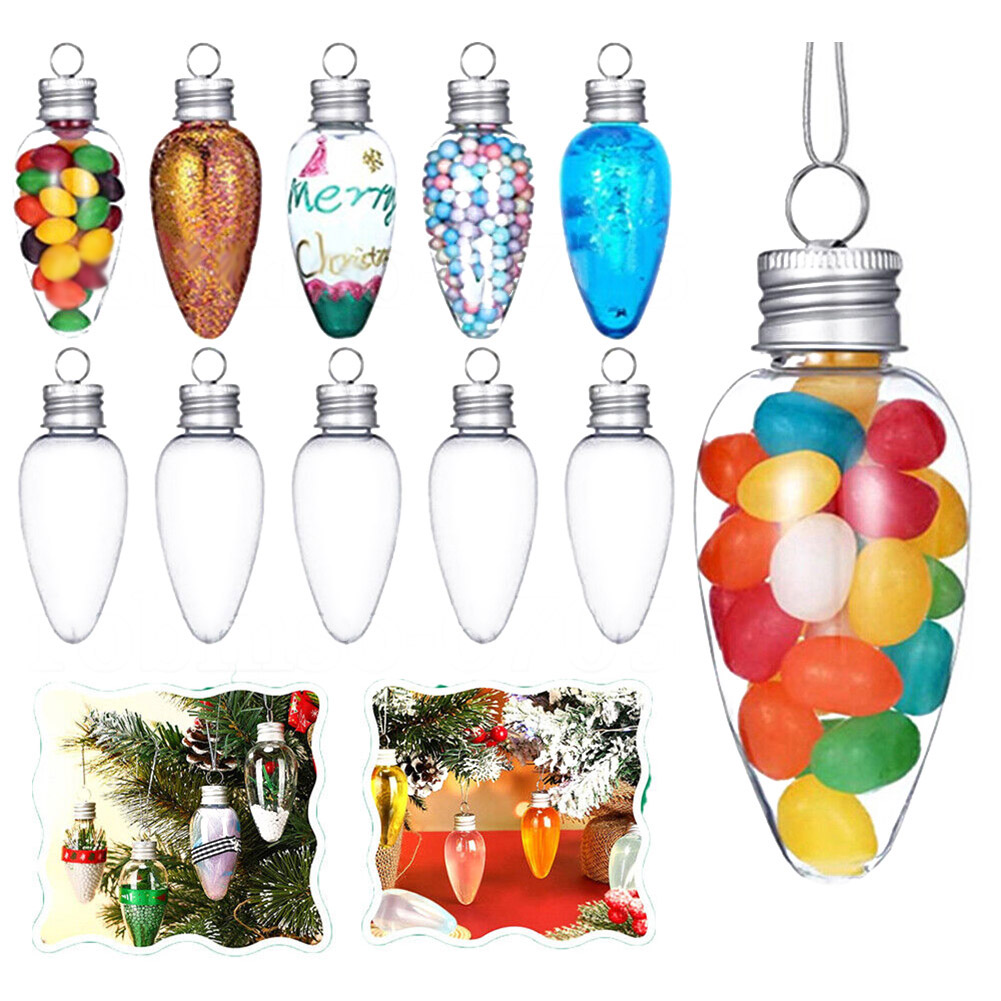 Pendant Lighting Christmas Decor - 5/10/50pcs 크리스마스 트리 장식품 채울 수있는
