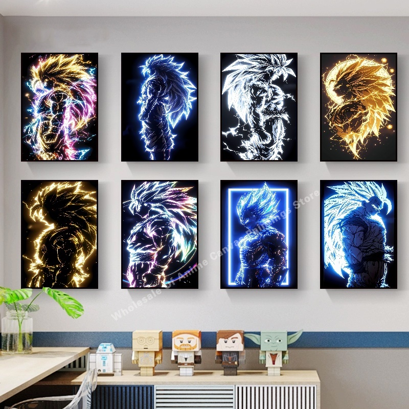 Lighting Effect Home Decor - 애니메이션 드래곤 볼 Wukong 네온 불빛