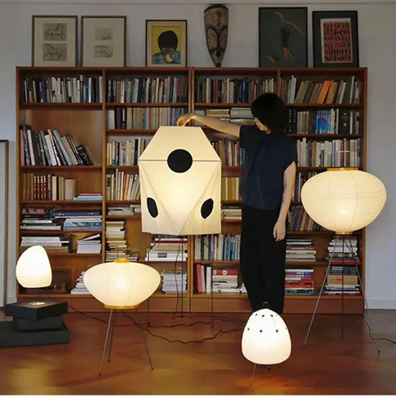 Floor Lamp Tripod - 일본 아카리 노구치 라이스 페이퍼 플로어