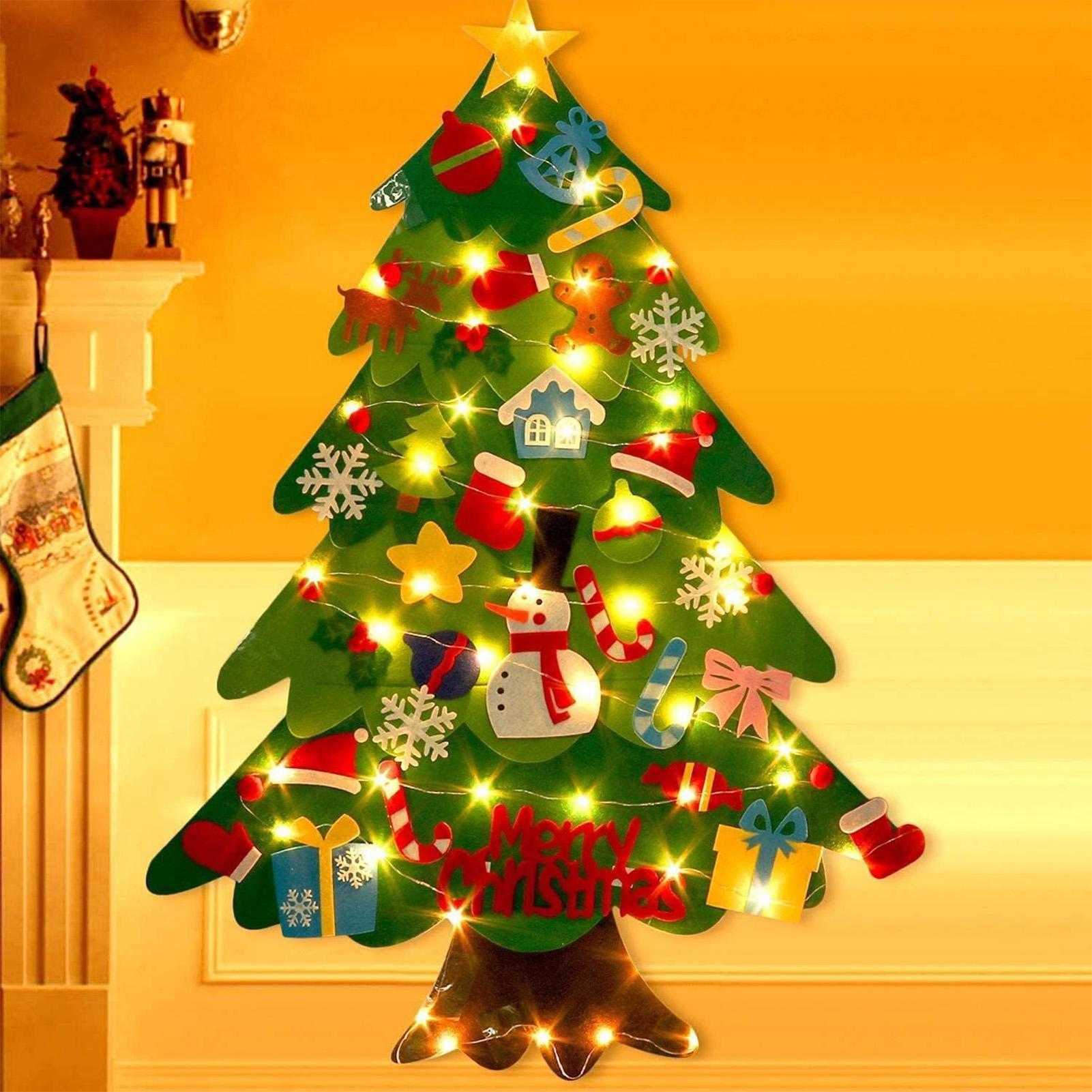 유아용 수제 DIY 펠트 크리스마스 트리 장식 키트,  - Pendant Lighting Christmas Decor 리뷰 및 가격