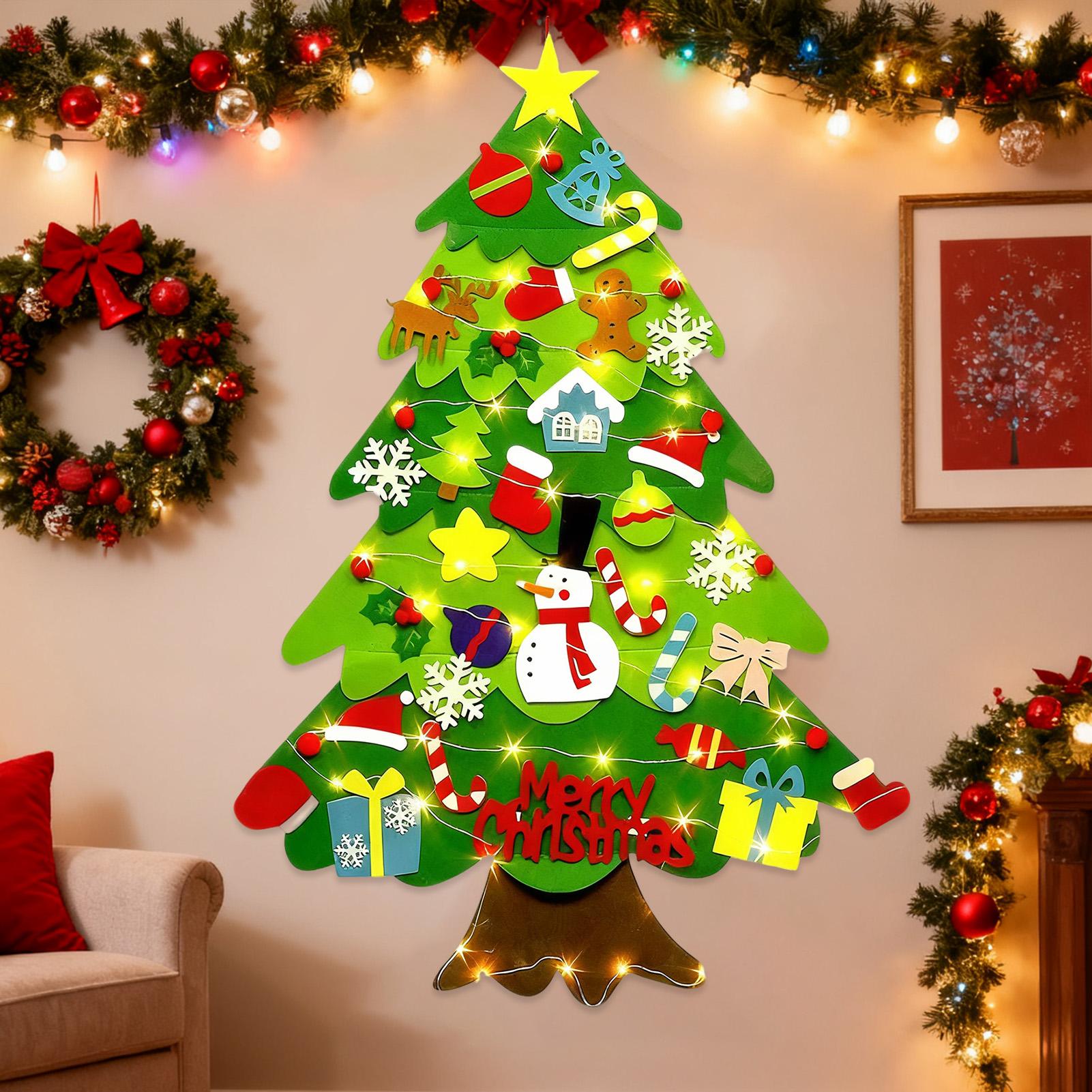 유아용 수제 DIY 펠트 크리스마스 트리 장식 키트,  - Pendant Lighting Christmas Decor 리뷰 및 가격