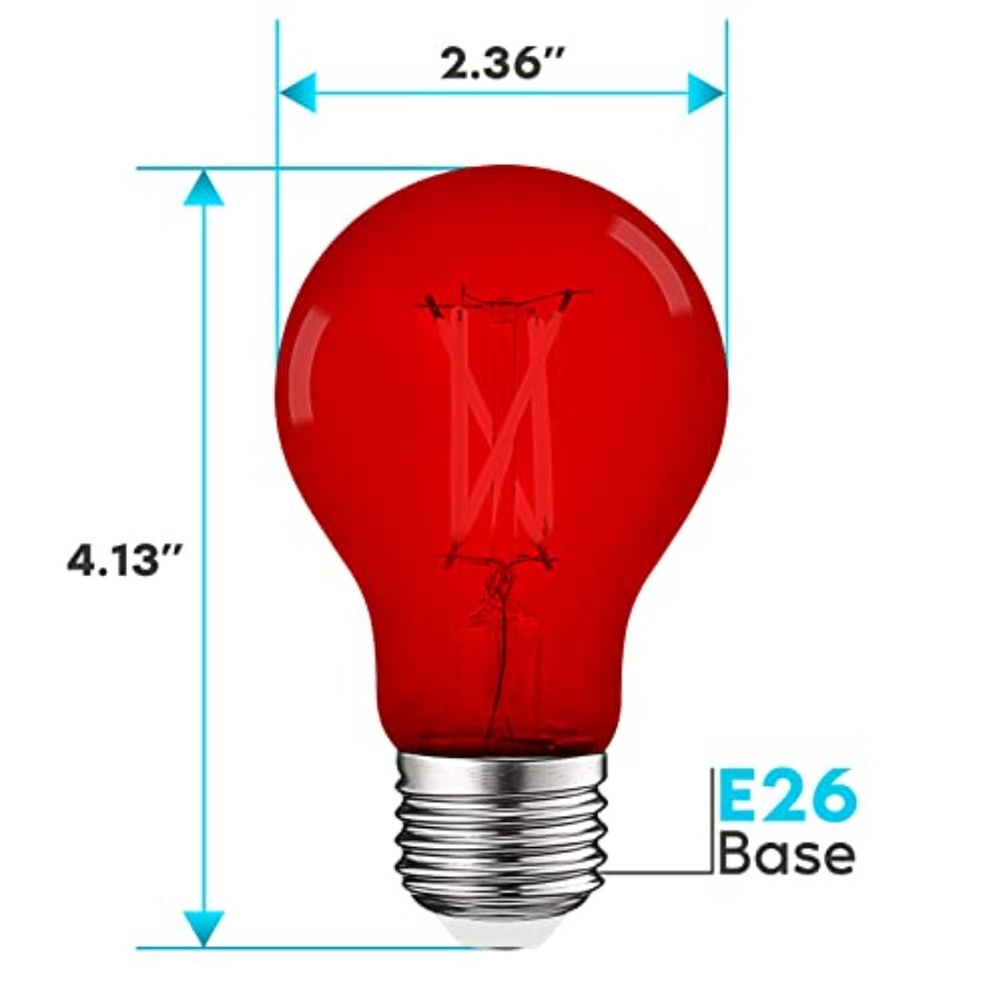 A19 에디슨 LED 전구, 4.5W 60W 상당, 컬 - Lighting Decoration Outdoor 리뷰 및 가격