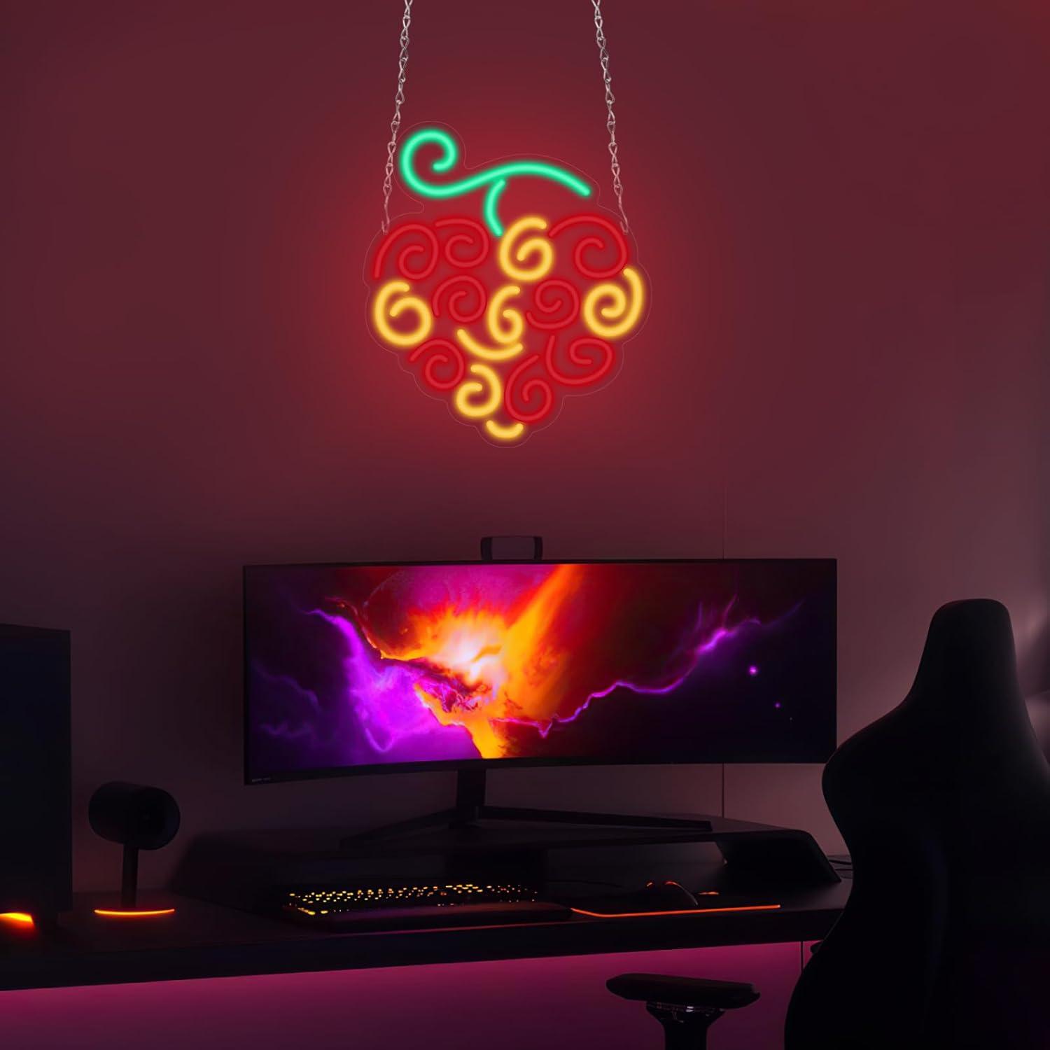 사이버 과일 네온사인 USB 디밍 가능 LED 조명 ( - Lighting Decor For Living Room 리뷰 및 가격
