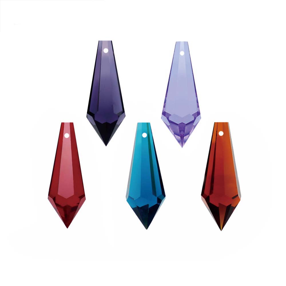 38mm 믹스 컬러 크리스탈 고드름 드롭 샹들리에 교수 - Pendant Lighting Christmas Decor 리뷰 및 가격