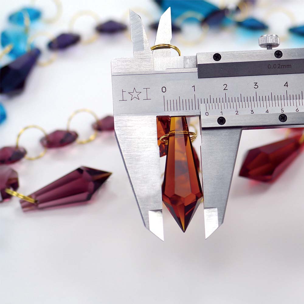 38mm 믹스 컬러 크리스탈 고드름 드롭 샹들리에 교수 - Pendant Lighting Christmas Decor 리뷰 및 가격