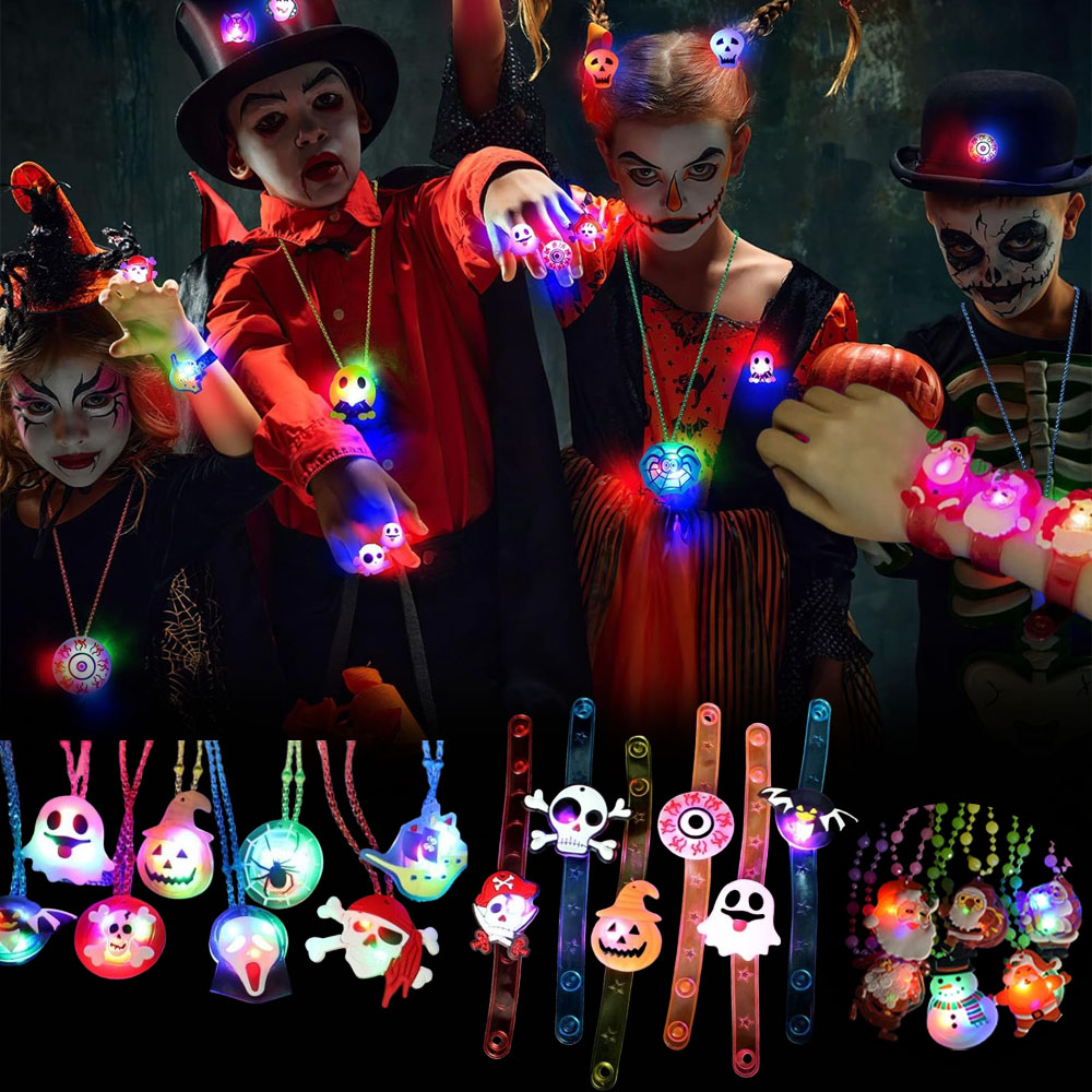 12-120PCS 할로윈 크리스마스 글로우 목걸이 팔찌 - Pendant Lighting Christmas Decor 리뷰 및 가격