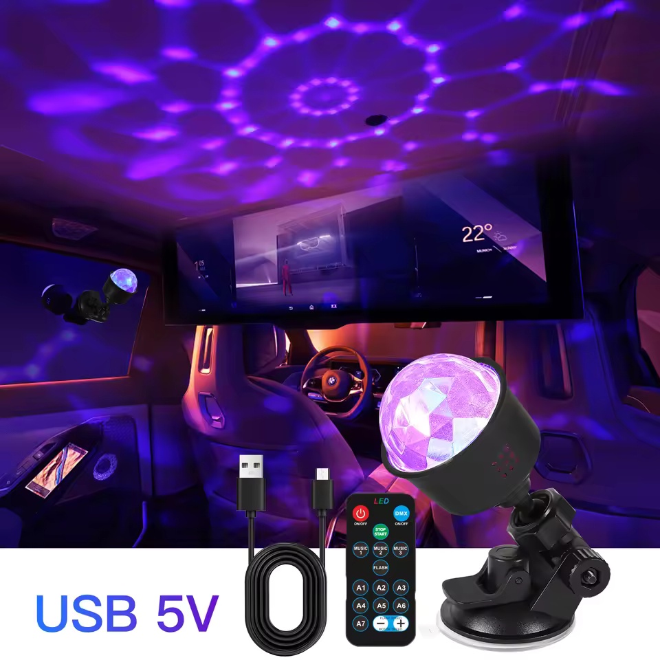 RGB 사운드 활성화 LED 디스코 볼 라이트 리모컨  - Lighting Effect Home Decor 리뷰 및 가격