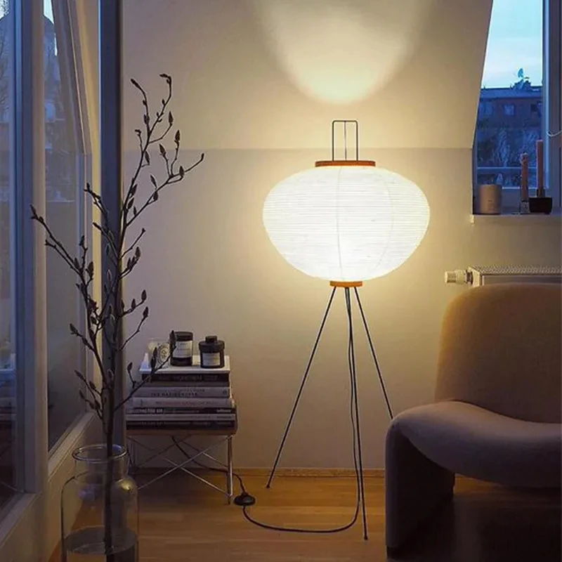 와비사비 노구치 아카리 일본산 쌀종이 플로어 램프 (침 - Floor Lamp Tripod 리뷰 및 가격