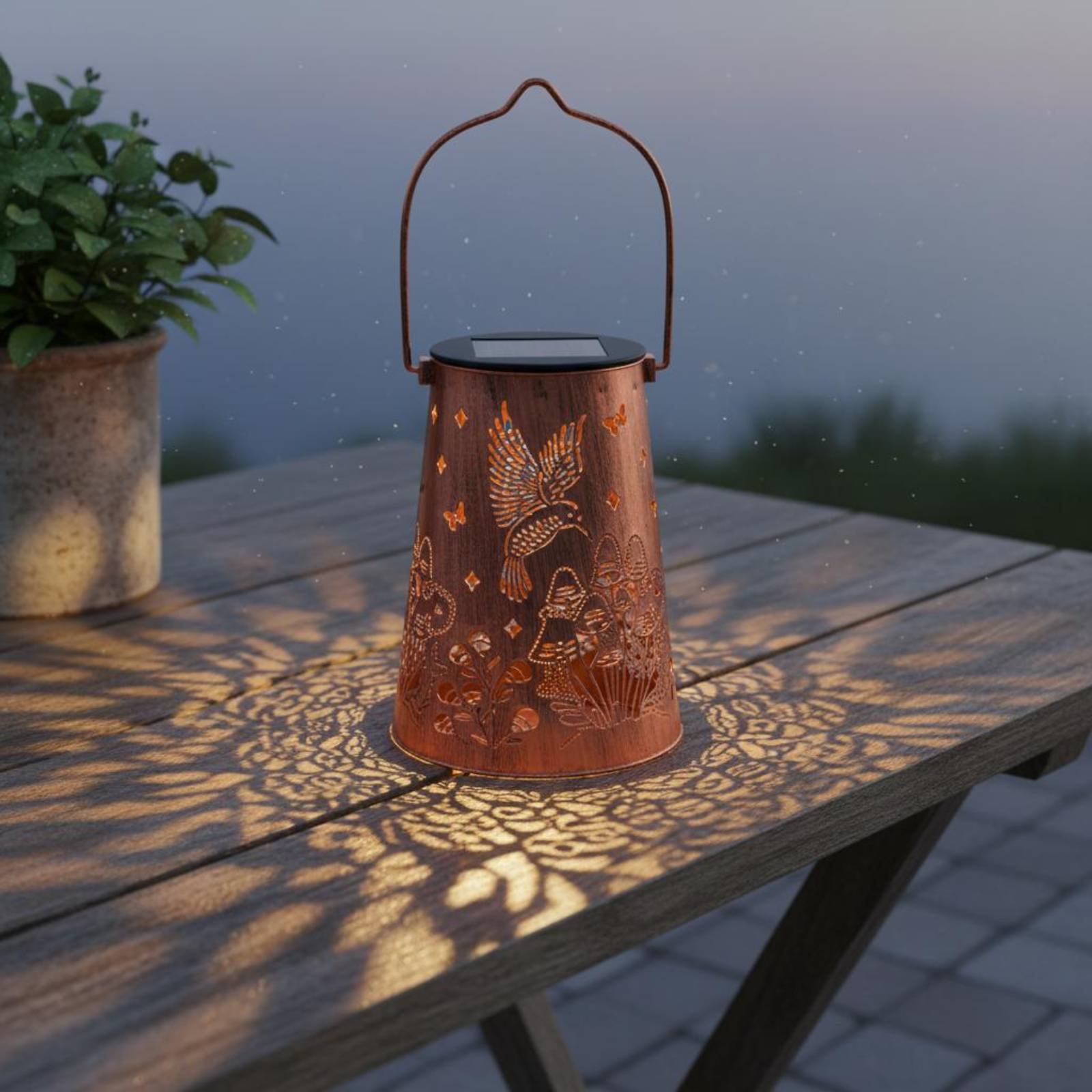 꽃무늬 정원 랜턴 패턴 정원 조명기 자동 켜짐/꺼짐 기 - Lighting Decoration Outdoor 리뷰 및 가격