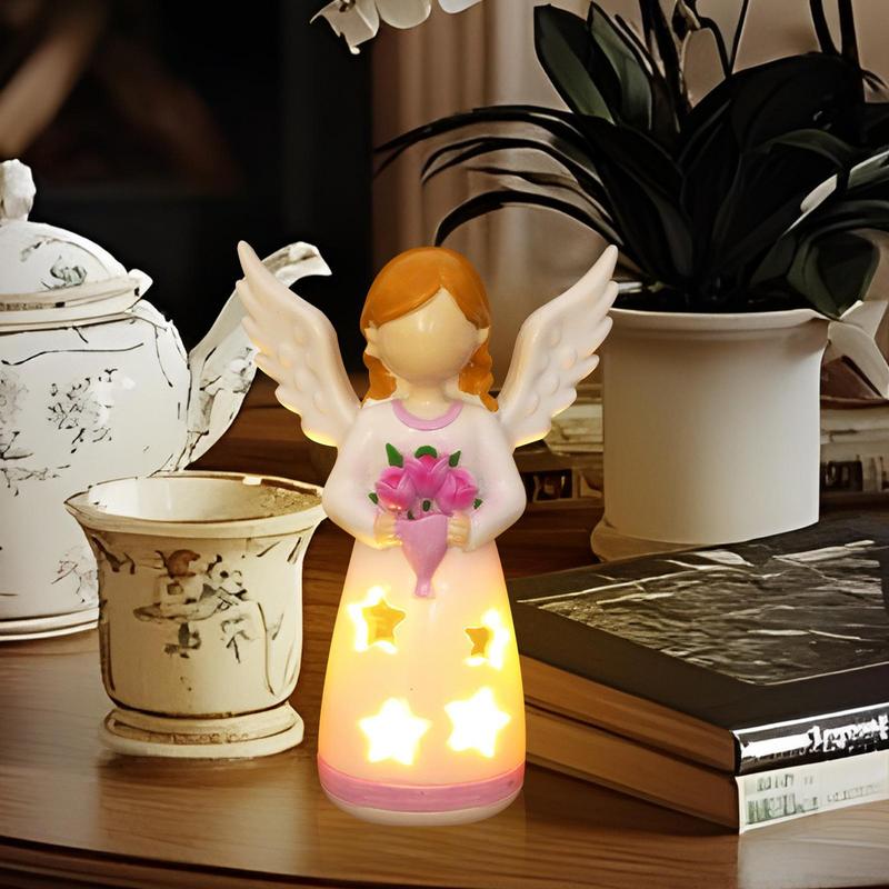 촛대 램프 천사 동상 램프 거실 인형 장식 동상 장식  - Lighting Decor For Living Room 리뷰 및 가격