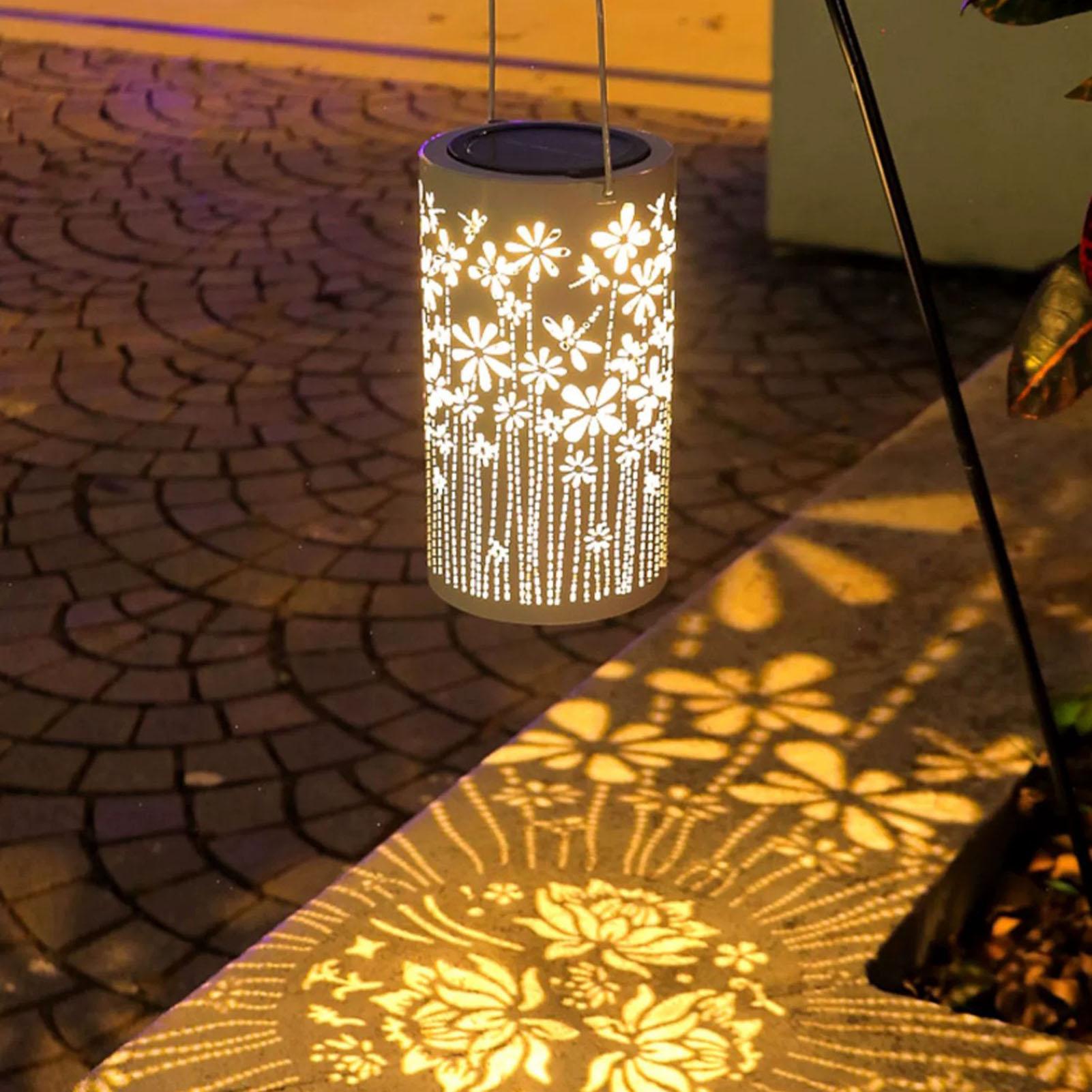 태양열 걸이형 랜턴 방수 꽃 램프 장식용 태양광 조명  - Lighting Decoration Outdoor 리뷰 및 가격