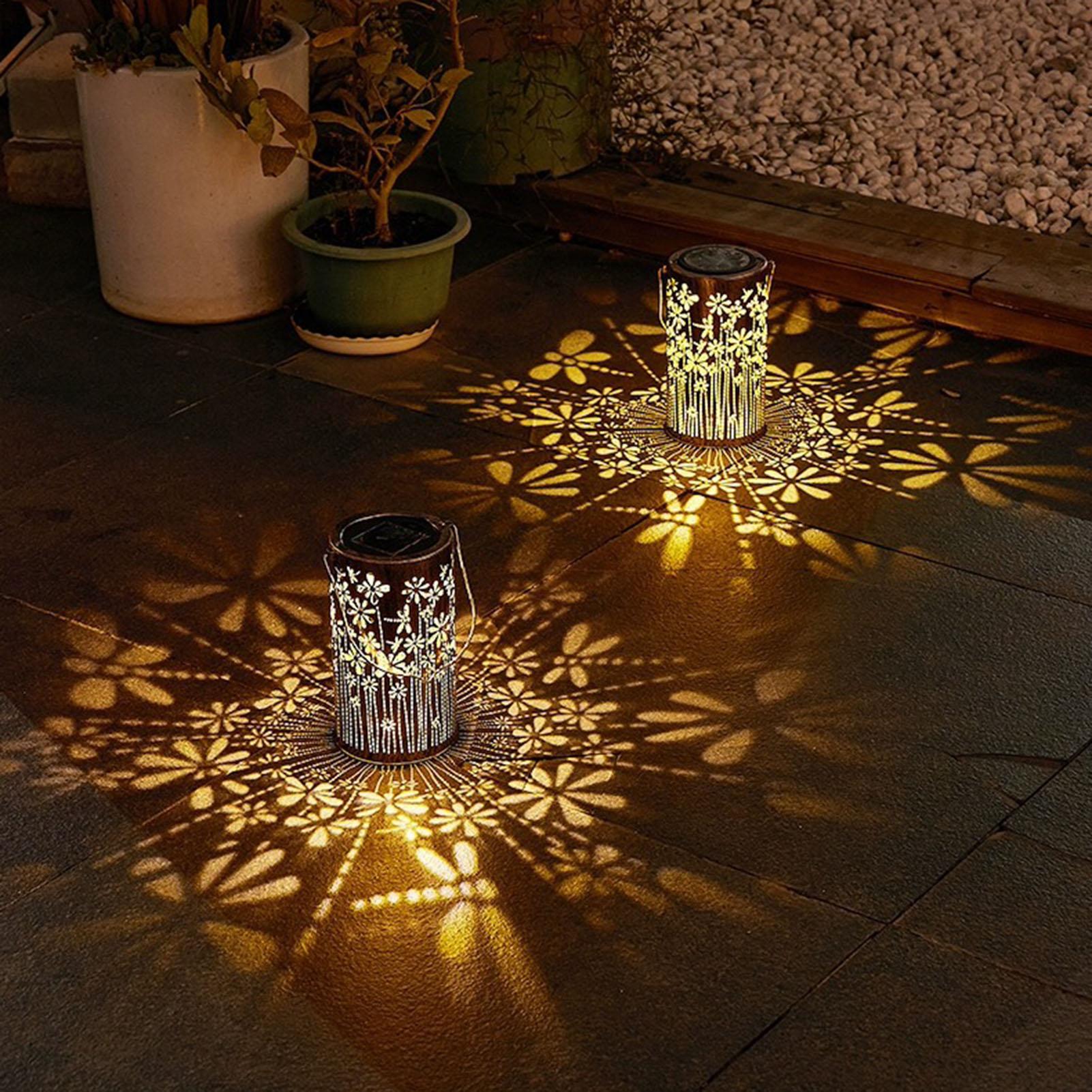 태양열 걸이형 랜턴 방수 꽃 램프 장식용 태양광 조명  - Lighting Decoration Outdoor 리뷰 및 가격