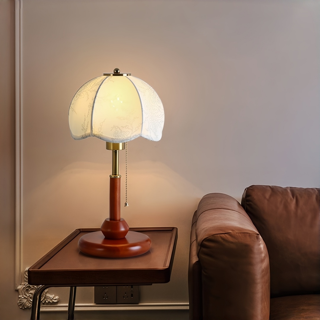 빈티지 스캘럽 돔 테이블 램프, 침실 협탁, 서재, 현 - Lighting Decor For Bedroom 리뷰 및 가격