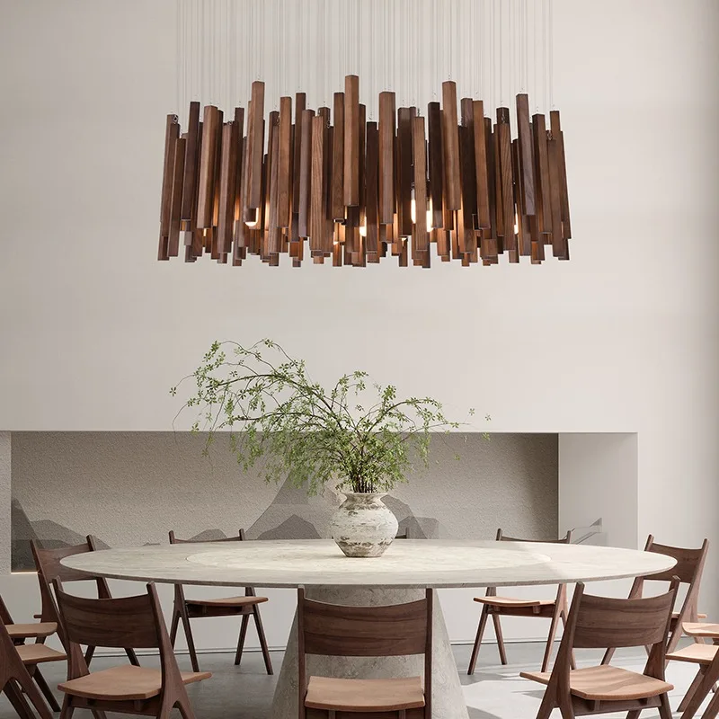 목재 천장 램프 레스토랑 천장 샹들리에 룸 장식 걸이식 - Japanese Lighting Decor 리뷰 및 가격