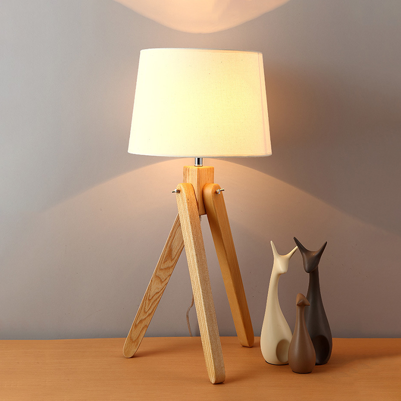 북유럽 나무 바닥 램프 나무 패브릭 전등 갓 삼각대 플 - Floor Lamp Tripod 리뷰 및 가격