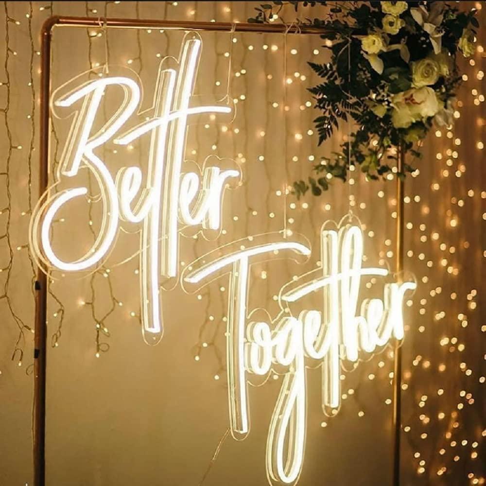 Better Together 네온 사인 USB 디밍이  - Lighting Decor For Living Room 리뷰 및 가격