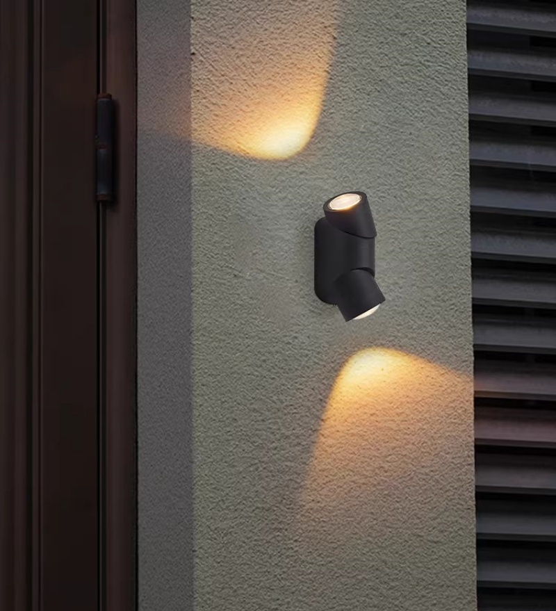위아래 발광 효과 LED 야외 벽등 알루미늄 블랙 벽  - Lighting Effect Home Decor 리뷰 및 가격