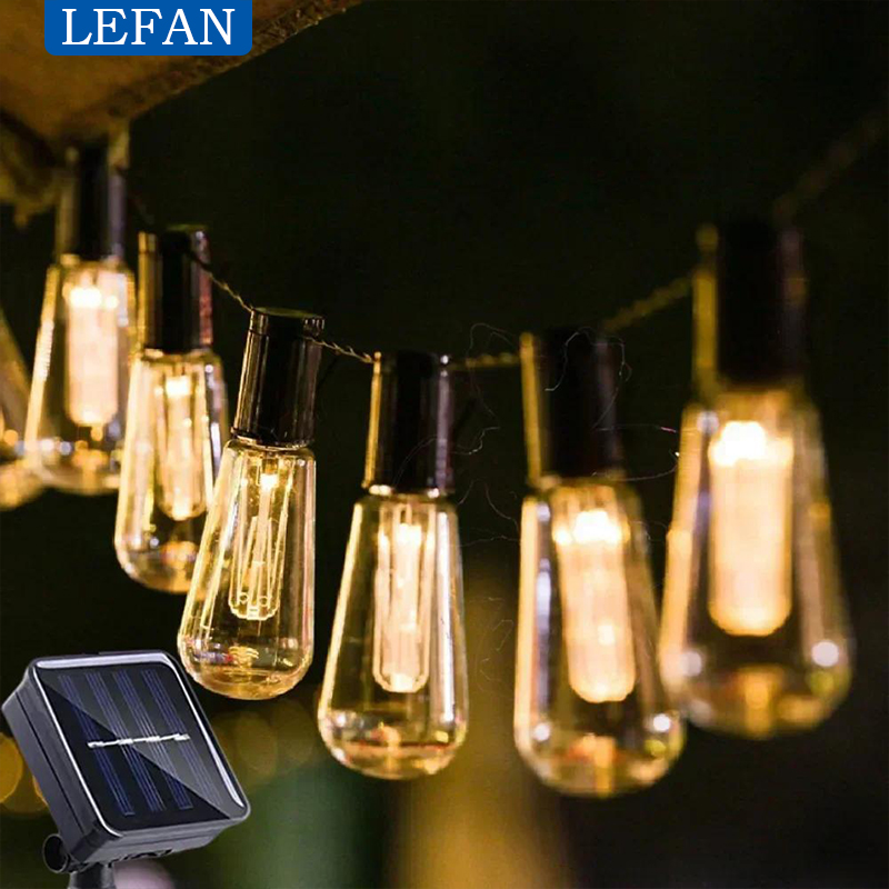 태양열 LED 야외 스트링 조명 방수 요정 가랜드 조명 - Pendant Lighting Christmas Decor 리뷰 및 가격