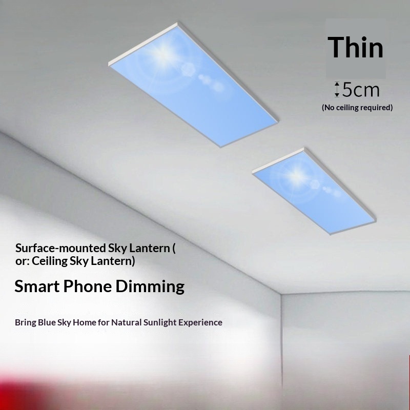 현대식 아크릴 초박형 스마트 LED 천장 조명 자연광  - Lighting Effect Home Decor 리뷰 및 가격