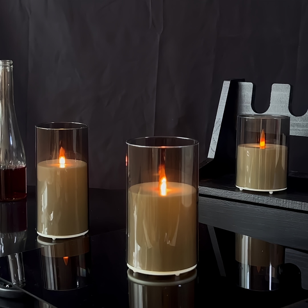 3개 세트 충전식 기둥 모양 인조 캔들, 리모컨 포함, - Lighting Decor For Living Room 리뷰 및 가격