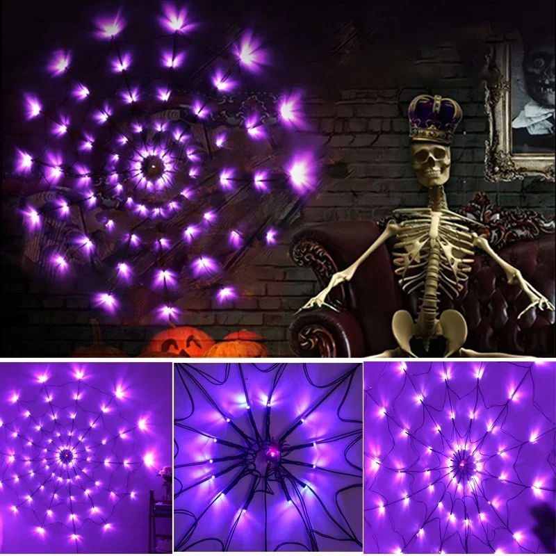 할로윈 LED 스트링 라이트 거미줄 유령 축제 분위기  - Lighting Decor For House 리뷰 및 가격