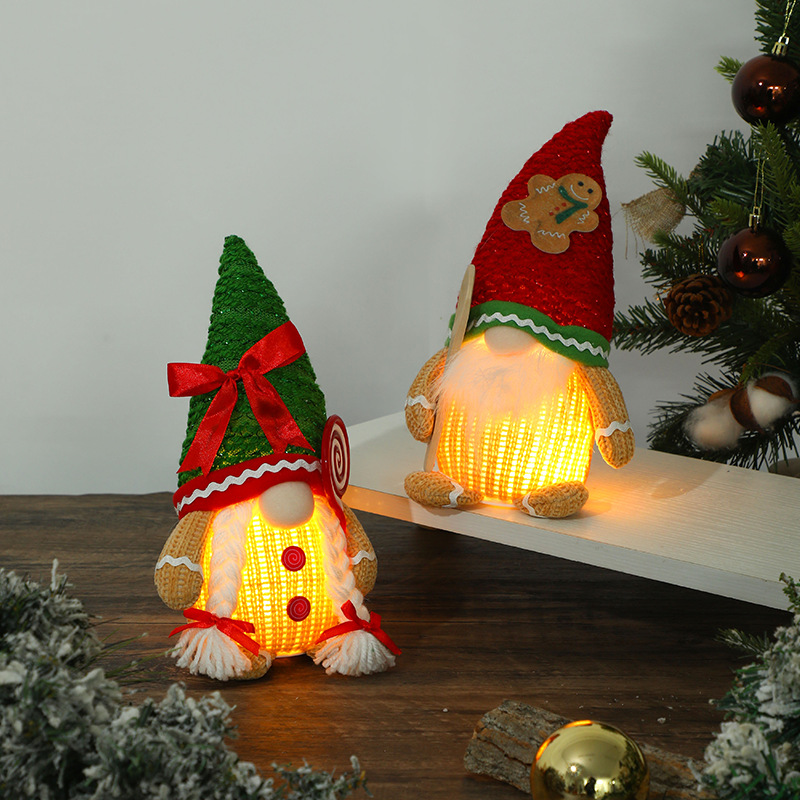 크리스마스 장식 진저브레드맨 장식품 발광 비스킷맨 빨간 - Pendant Lighting Christmas Decor 리뷰 및 가격