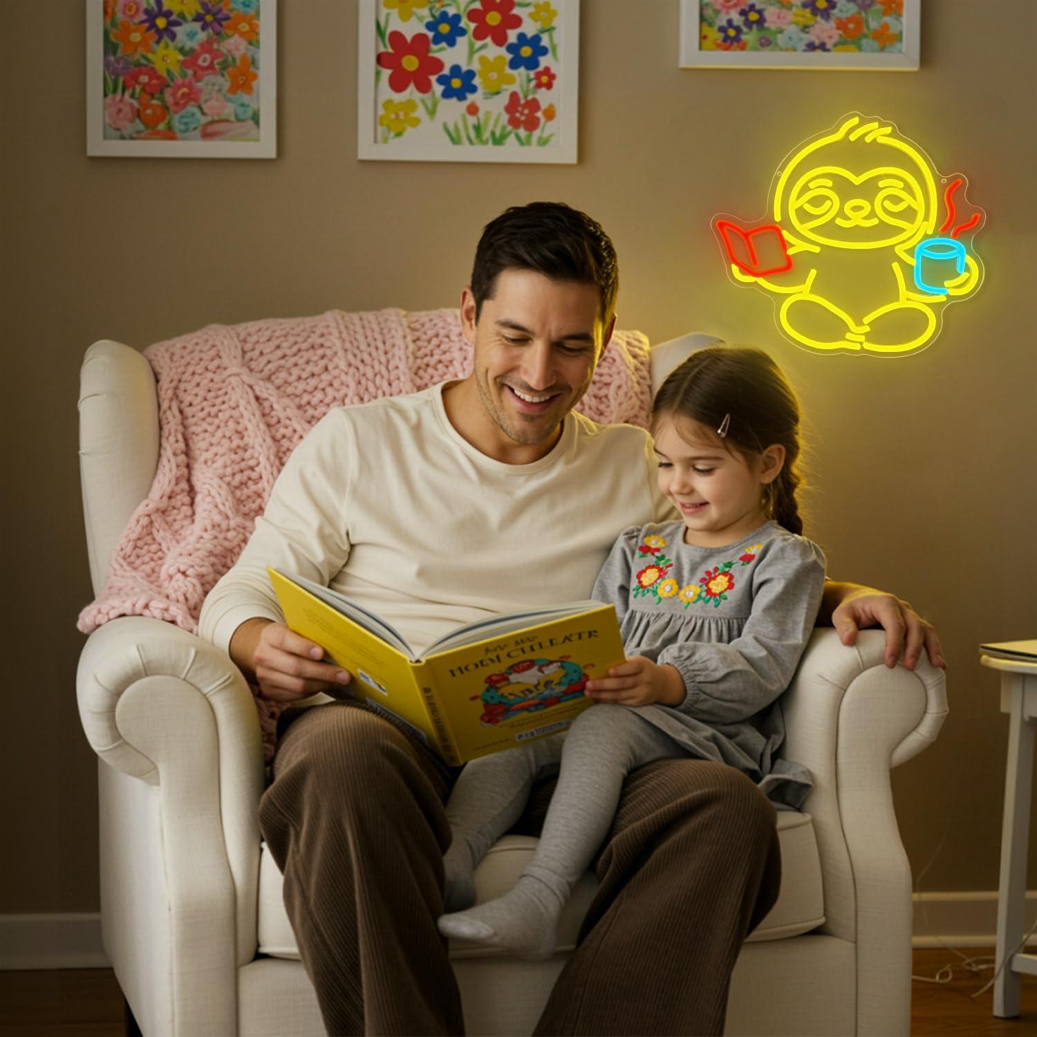 나무늘보 네온사인 USB 디밍 가능 LED 조명 침실  - Lighting Decor For Living Room 리뷰 및 가격