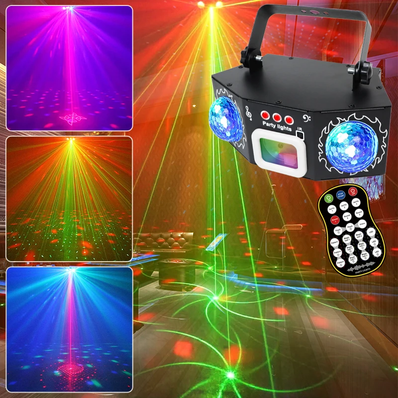 LED 레이저 프로젝션 무대 조명 RGBW DJ 디스코 - Lighting Effect Home Decor 리뷰 및 가격