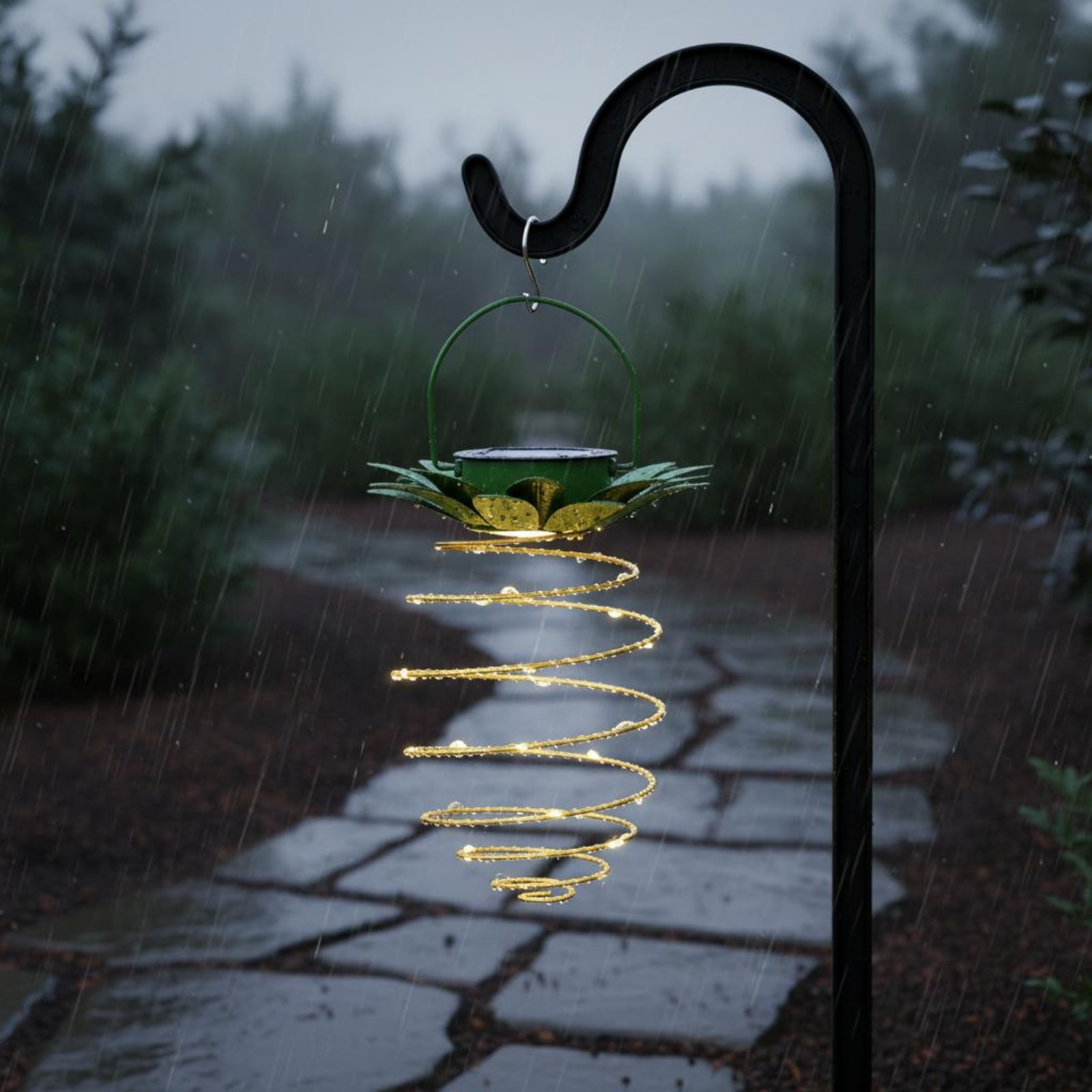 2 조각 태양열 파인애플 램프 방수 파인애플 교수형 랜 - Lighting Decoration Outdoor 리뷰 및 가격