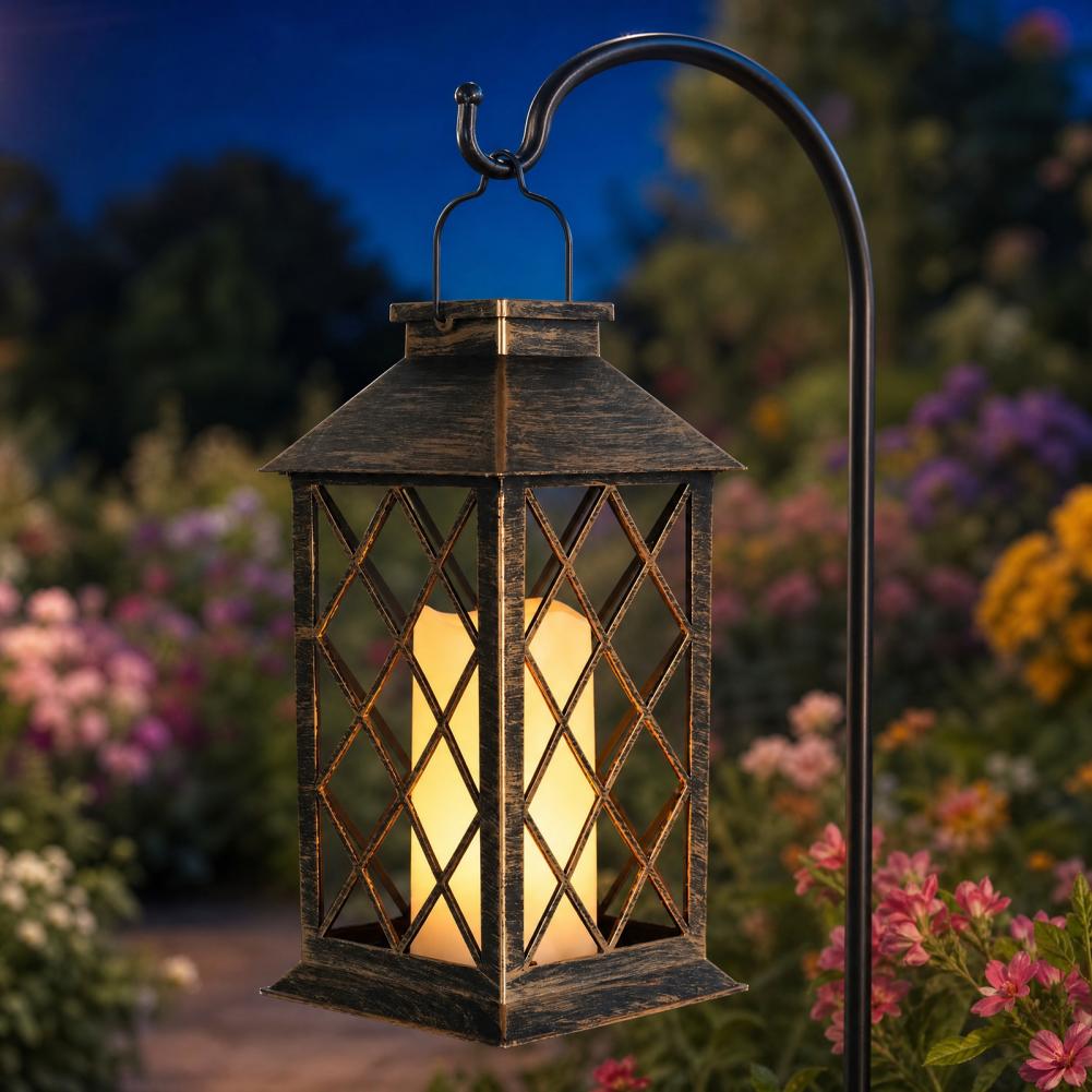레트로 태양광 랜턴, 야외용 태양광 캔들 랜턴, 걸이  - Lighting Decoration Outdoor 리뷰 및 가격