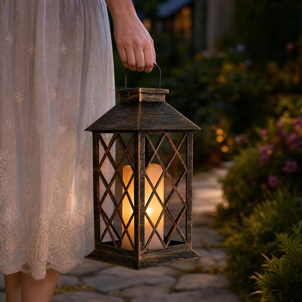 레트로 태양광 랜턴, 야외용 태양광 캔들 랜턴, 걸이  - Lighting Decoration Outdoor 리뷰 및 가격