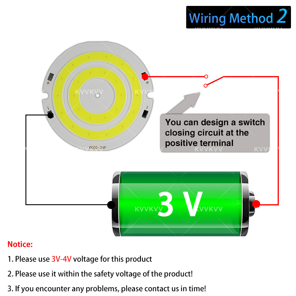 3V 4V 원형 COB LED 램프 부품 3.7V 전구 - Lighting Decor For House 리뷰 및 가격