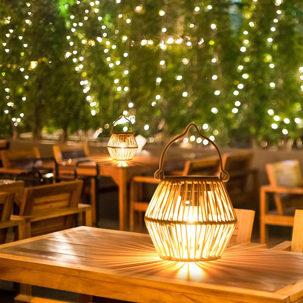 IP65 방수 태양광 라탄 랜턴 걸이식 테이블 조명 야 - Lighting Decoration Outdoor 리뷰 및 가격