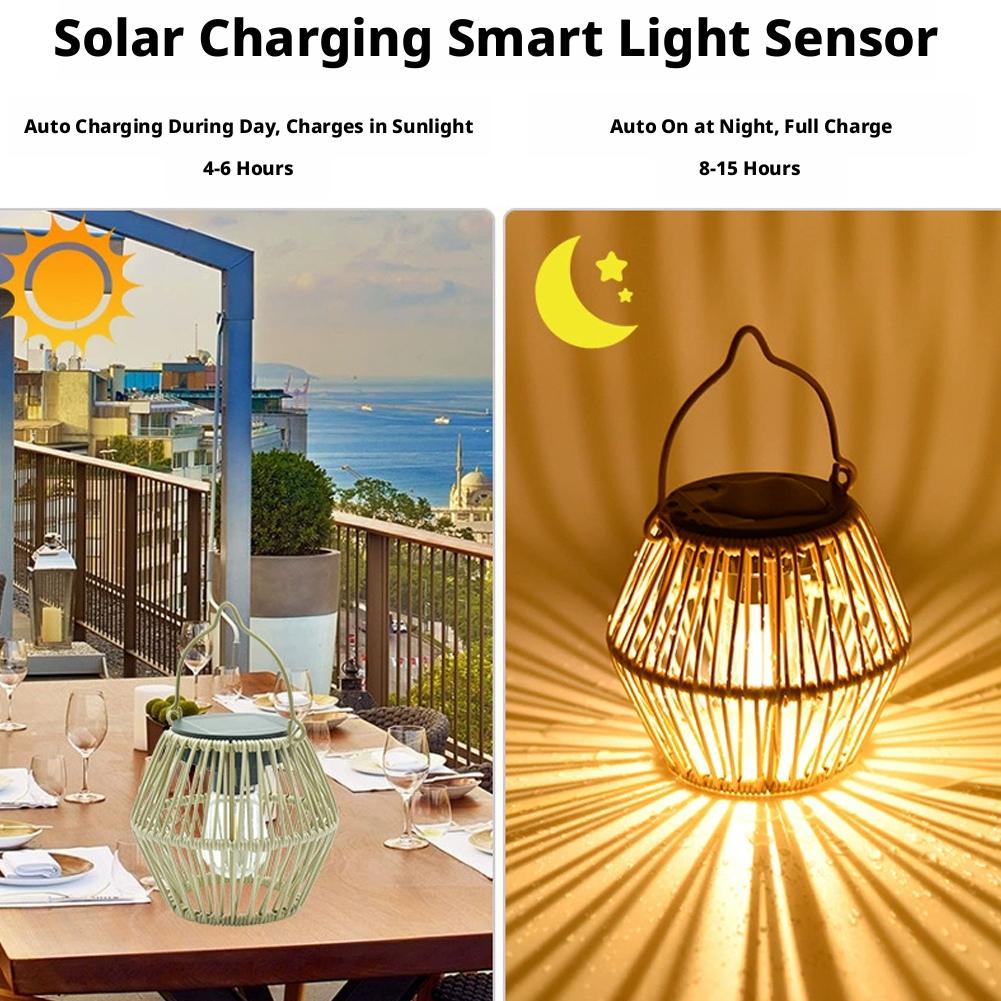 IP65 방수 태양광 라탄 랜턴 걸이식 테이블 조명 야 - Lighting Decoration Outdoor 리뷰 및 가격