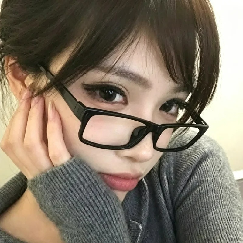 여성용 레트로 스퀘어 소형 프레임 안경 소녀용 블랙 안 - Japanese Lighting Decor 리뷰 및 가격