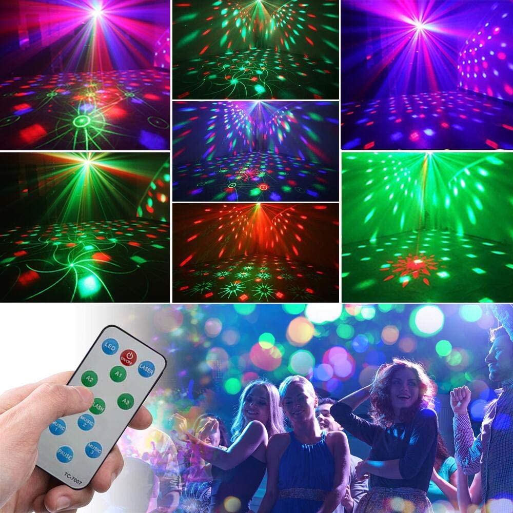 파티 조명 Dj 디스코 볼 라이트 레이저 프로젝터 라이 - Lighting Effect Home Decor 리뷰 및 가격