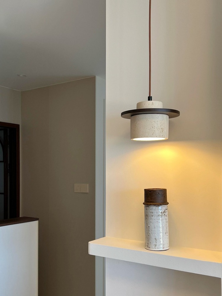 일본식 와비사비 노란색 동굴석 펜던트 램프 빈티지 나무 - Japanese Lighting Decor 리뷰 및 가격