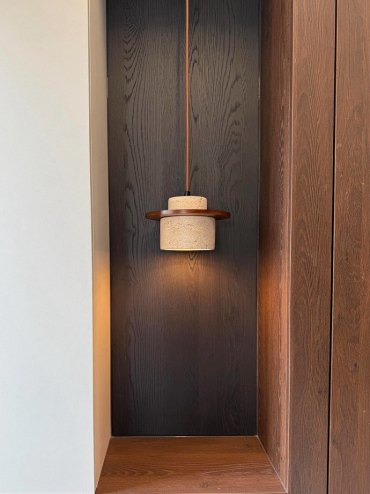 일본식 와비사비 노란색 동굴석 펜던트 램프 빈티지 나무 - Japanese Lighting Decor 리뷰 및 가격