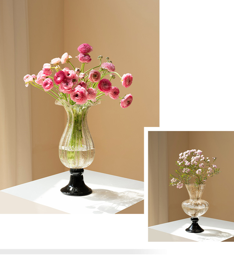 프랑스 고대 유리 꽃병 장식품, 거실 꽃꽂이, 고급스러 - Lighting Decor For Living Room 리뷰 및 가격